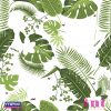 Estampa Folhagem Verde Tropical
