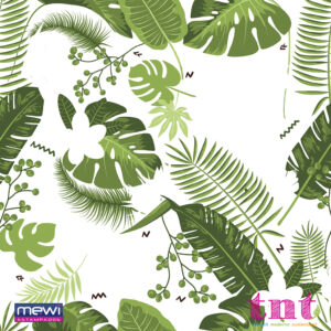 Estampa Folhagem Verde Tropical